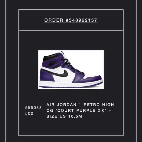 negotiable Jordan 1 Court Purple Brand New